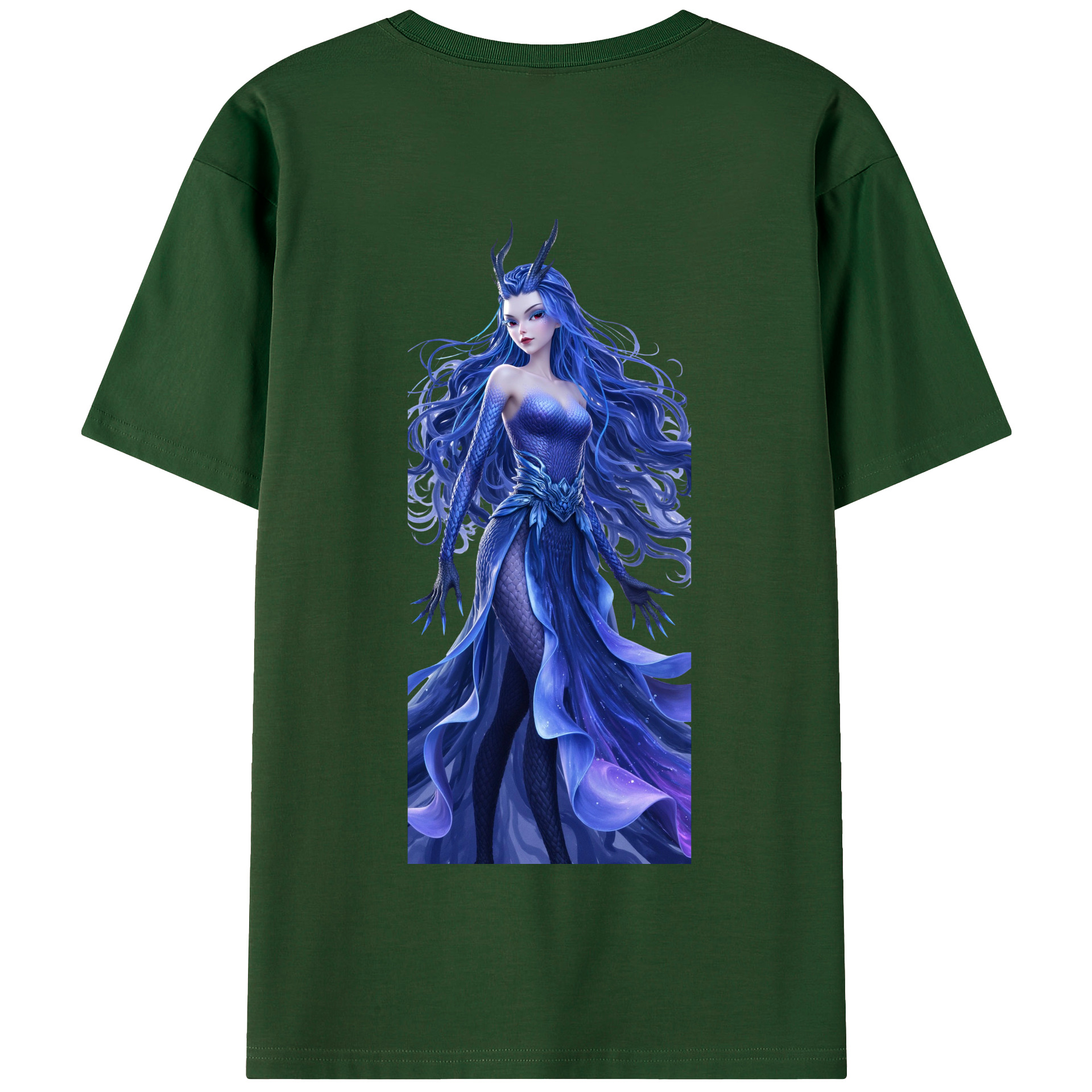 （画像用） Ne Zha 2 ナタ 魔童の大暴れ 綿100％半袖Tシャツ（背面プリント）